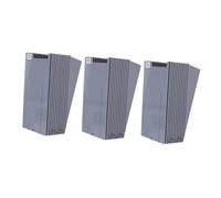 Gatuida 3 Sets Expandable Wall Mount Desktop Attendance Card Holder Rack with Slots Retractable Plastic Organizer for Payroll Recorder Employee Badges Versatile Office Warehouse Card