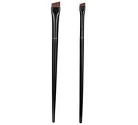 Gatuida 3 Sets Makeup Brush Angled Eyeliner Brush 5.50X0.59X0.39In Firm and Flexible Shaping Brows Black Wood Soft Bristles for Professional Makeup Artists and Beginners