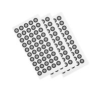 Gatuida 3 Sheets 3d Scanner Marker Points, Reflective Film Marking Dots, 50 Per Sheet, Pet Positioning Points for Design and Engineering, Black