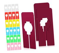 Gatuida 30 Pcs Plastic Clothes Dividers for Closet Rods Reusable Wardrobe Separators with Easy Slide Organizers for Home and Retail Clothing Storage