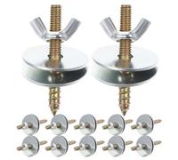 Gatuida 30 Set Bird Perch Retaining Screws Animal Cage Fixing Nuts Birdhouse Fastener Pet Cage Connectors Building Mounting Kit for Hamster Chinchilla Parrot