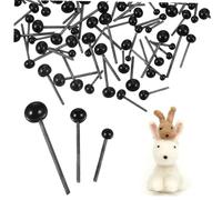 Gatuida 300 Pcs Safety Craft Eyes for Crochet Animal Eyes for Stuffed Dolls for Wool Felt and Clay Crafts Easy to Use for Amigurumi and Handmade Projects