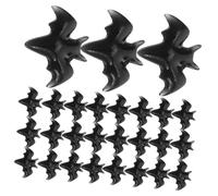 Gatuida 300pcs Halloween Nail Charms Dark Goth Nail Art Accessories Bat Shaped Diy Resin Ornaments for Halloween Carnival Party