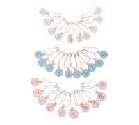 Gatuida 30pcs Alloy Crochet Stitch Markers with Numerals Locking Knit Counters for Effortless Stitch Tracking Compact and Accessories for Beginners and Experts
