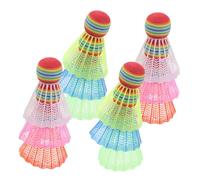 Gatuida 30pcs Colorful Indoor Badminton Shuttlecocks for Lightweight Foam and Plastic Sports Supplies for Family Activities and Indoor Outdoor Play