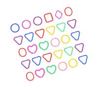 Gatuida 30pcs Geometric Linking Rings Educational for Cognitive Development Safe Plastic DIY Link Rings to Boost Creativity and Hand-eye Coordination in Boy Girl and Preschoolers