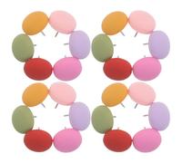 Gatuida 30Pcs Matte Half-Round Push Pins for Cork Board - Pink and Purple Decorative Thumb Tacks Set - Office Bulletin Board Photo Hanging Pins for Wall Maps and DIY Crafts