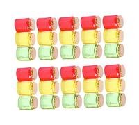 Gatuida 30pcs Mini Resin Jam Jar Ornaments Vivid Candy Jar Crafts with Bright Colors Safe and Practical Dollhouse Decorations for Micro Landscape Cognitive and DIY Garden Display