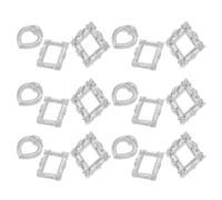 Gatuida 30pcs Mini Vintage Silver Photo Frames, Miniature Resin Retro Baroque Picture Frames for DIY Crafts, Dollhouse Decor and Photography Props Random Style
