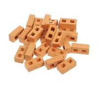 Gatuida 30pcs Miniature Brick Models DIY Ceramic Plastic Construction Bricks for Creative Projects Model Train Layouts and Miniature Scenes