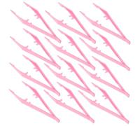 Gatuida 30pcs Outdoor Insect Tweezers Pink Plastic Fine Motor Skills for Preschool Natural Exploring Science Crafts and Bug Collecting