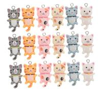 Gatuida 30pcs Resin Kitten Jewelry Making Charms Cute Cat Phone Charm for Diy Bracelet Earring Pendant Crafting Supplies