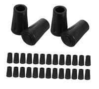 Gatuida 30pcs Rubber Tips for Trekking Poles Wear Resistant Shock Absorbing Hiking Pole Ends Replacement Skid Mountaineering Stick Accessories for Rocky Trails and Snowy Paths