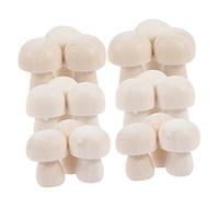 Gatuida 30Pcs Unfinished Wooden Mushroom Crafts Natural Mini DIY Paintable Wood Safe Lightweight Decor for Creative Art Projects and Home Decoration