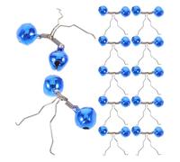 Gatuida 32pcs Fishing Rod Bells Double Bell Bite Alarm Indicator