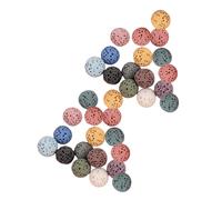 Gatuida 33Pcs 10Mm No-Hole Volcanic Lava Stone Aroma Diffuser Beads for Essential Oil Scent Release, Natural Stone Fragrance Beads for Car and Home Air Freshener