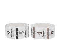 Gatuida 365 Days Black White Washi Paper Date Stickers Set - 2 Rolls of Adhesive Calendar Number Labels for Planners, Journals, and DIY Scrapbooking - Daily and Monthly Date Indicators for