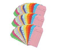 Gatuida 36Pcs Cardstock Money Envelopes Set Reusable Budget Binder for Cash Tracking for Budgeting Cash Deposits Tip Management Secure Seal Easy Identification Promotes Sustainability