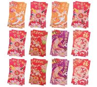 Gatuida 36PCS Chinese Year Red Envelopes Lunar Year Snake Paper Pouches Traditional Lucky Money Packets for Festival Giving and Overseas Celebrations