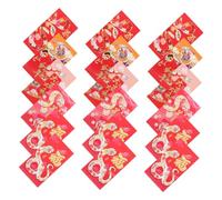 Gatuida 36Pcs Chinese Year Red Envelopes Snake Theme Lucky Money Packets for Spring Festival Vibrant Cartoon Designs Secure Long Style Hong Bao for Lunar Year