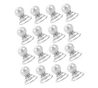 Gatuida 36pcs Spiral Hair Pins with White Faux Pearls Secure Corkscrew Bun Spiral Pins for Brides Elegant Twist Hair Studs for Wedding Updos and Bridesmaid Styles