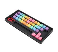 Gatuida 37pcs Rainbow Mechanical Keyboard Keycaps Abs Scratch Dust Resistant Easy Install