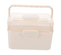 Gatuida 3layer Portable Multipurpose Kit Makeup Storage Organizer Box Medicine Holder Case for Home Travel