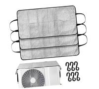 Gatuida 3pcs Air Conditioner Covers outside Units Mini Split Ac Cover Aluminum Foil for Wall Ac Units in Outdoor Seasons
