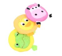 Gatuida 3pcs Bath Sponges Adorable Animal Shapes Bath Sponge Gentle Soft Comfortable for Newborns and Cow Duck Frog