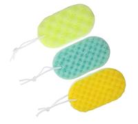 Gatuida 3Pcs Bathing Sponge with Hanging Rope for Women and Men Soft Body Exfoliating Sponges for Gentle Skin Cleansing and Moisture Absorption Shower Bath Scrubbers