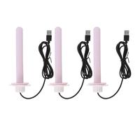 Gatuida 3PCS Bird Heater for Cage: 6.48 inch Bird Warming Post - Heated Parrot Perches - Plastic Stand for Pigeon Cockatiels Parakeets Nest Cage Accessory