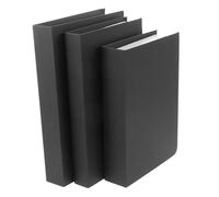 Gatuida 3Pcs Black Faux Books Lightweight Simulated Book Ornaments for Bookshelf Coffee Table Home Cafe Decor for Living Room and Hotel Interiors