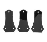Gatuida 3pcs Black Plastic Truss Rod Cap Guitar Neck Adjustment Cover Headstock Truss Plate Replacement Universal for Repair or Spare Parts