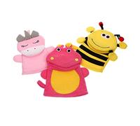 Gatuida 3pcs Boy Girl Bathing Gloves Sponge Brush Boys and Girls Bath Shower Mitt Bathing Gloves for Newborn and Toddlers Random Style