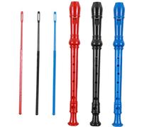Gatuida 3pcs Boys and Girls 8-hole Clarinet Set Abs Plastic, Beginner Practice Wind Instruments in Red, Black, and Blue Soft Carrying Bags for Student Children