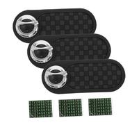 Gatuida 3pcs Car Anti-slip Mat Phone Holder with Dashboard Organizer and Temporary Parking Number Multifunctional Non-slip Pad for Phones Sunglasses Keys Easy Installation