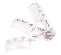 Gatuida 3Pcs Cartoon Hair Combs Static Fine Tooth Combs for Women and Students Portable Cute Bear Bunny Design Hair Accessories Detangling and Styling Tool