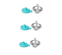 Gatuida 3pcs Collapsible Funnel Set Silicone Metal Sla Dlp Uv Resin Transfer Filtration Funnel for Printing Random Color