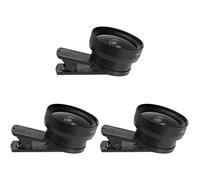 Gatuida 3pcs Crafted Wide Angle Macro Mobile Phone Lens Compact Clip Design for Detailed Photography
