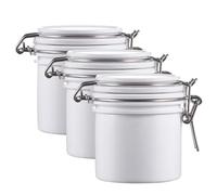 Gatuida 3PCS Eyelash Glue Storage Containers Graft Eyelash Extension Case Compact Lightweight for Beauty Salon and Home Use White