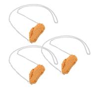 Gatuida 3pcs Funny Simulation Food Necklace with Realistic Fried Chicken Wings and Drumstick Pendants Novelty Imitation Food Jewelry for Men Women Party Costume Accessory