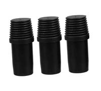 Gatuida 3pcs German Threaded Tip Replacement Pole Handle Adapter for Mop Broom Brush Extension Rods Metal Construction Resistant to Compatible with Window Cleaning and Paint Extension