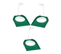 Gatuida 3pcs Golf Putting Cups with Plastic Flags for Indoor Outdoor Training Detachable Practice Discs for Accurate Putting Improvement and Realistic Green Simulation