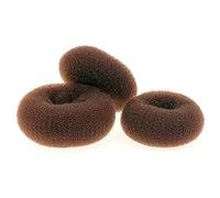 Gatuida 3Pcs Hair Donut Bun Maker Round Chignon Styling Tool for Women S Create Neat Ballerina Buns No Hair Damage for Dance Coffee Color