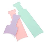 Gatuida 3Pcs Hair Highlighting Comb Portable Dyeing Tool for Salon Use Flat Paddle Boards Small Purple Medium Pink Large Green for Hair Coloring and Bleaching