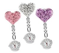 Gatuida 3pcs Hanging Nurse List Clip Nurse Watch for Women Student Essentials Quartz Movement Random Color