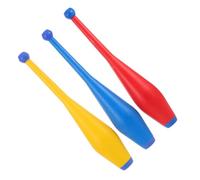 Gatuida 3pcs Juggling Sticks Professional Precision Crafted Clubs with High Friction Handles for Enhanced Grip Stability for Stage Acts Circus Performances and Daily Practice
