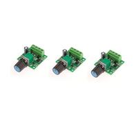 Gatuida 3pcs Low Voltage Dc Pwm Motor Controller Speed Pcb Design for Robotics and Projects