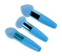 Gatuida 3Pcs Makeup Pens with Handle Portable Beauty Supplies Multipurpose Makeup Sponges for Women Soft Grip Power Creative Heads for Natural Blending and Flaw Concealing