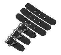 Gatuida 3pcs Metal Star-Shaped Toggle Buckles Sew-on Decorative Sweater and Coat Closure Buttons, Black and Gunmetal, Fastener Set for DIY Clothing Accessories and Craft Sewing